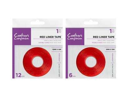 Crafter's Companion Red Liner Tape 6mm & 12mm Collection