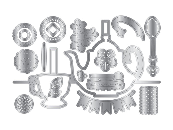 Sara Signature The Gilded Age Metal Die - Pop-up Tea Party