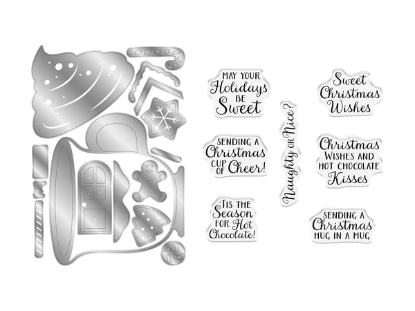 Crafter's Companion Stamp & Die - Hot Chocolate