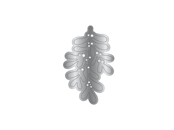 Crafters Companion Metal Die Christmas Embellishment - Mistletoe
