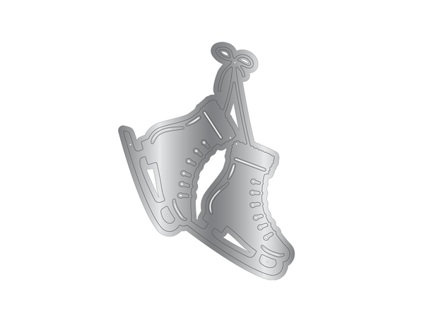 Crafters Companion Metal Die Christmas Embellishment - Ice Skating Boots