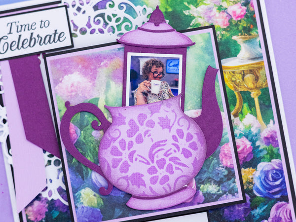 Sara Signature The Gilded Age Die & Stencil Set - Teapot
