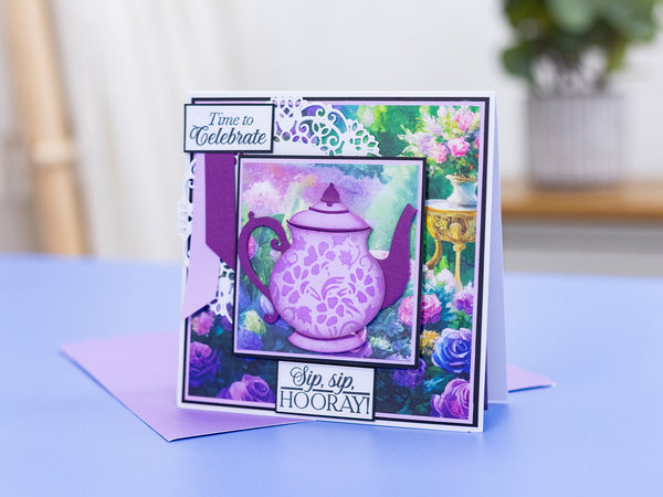 Sara Signature The Gilded Age Die & Stencil Set - Teapot