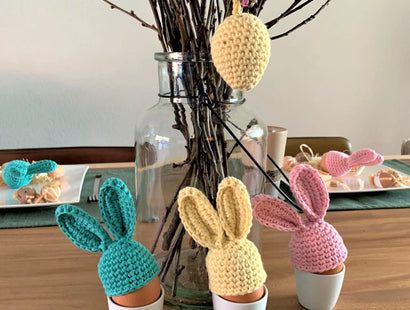 Hoooked Crochet Kit - Happy Easter Bunny Egg Warmers