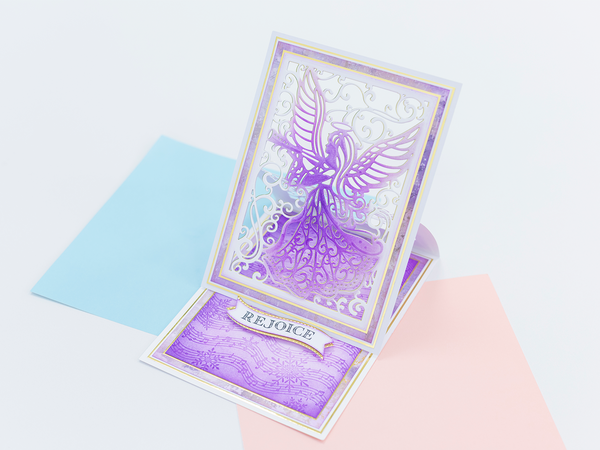Crafter's Companion Joyous Angel 2D Embossing Folder 5