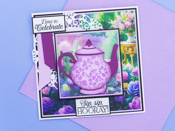 Sara Signature The Gilded Age Die & Stencil Set - Teapot
