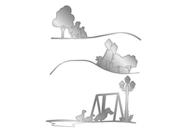 CC Create A Scene Edge'ables- A Day at the Park HSN # 783030