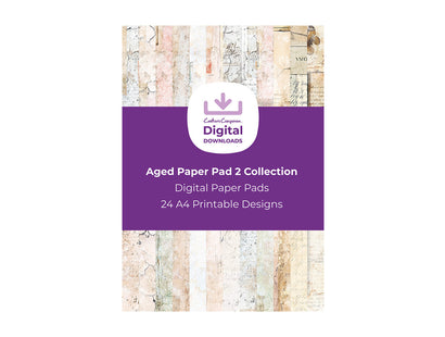 Aged Paper Pad 2 Collection - Digital Paper Pad