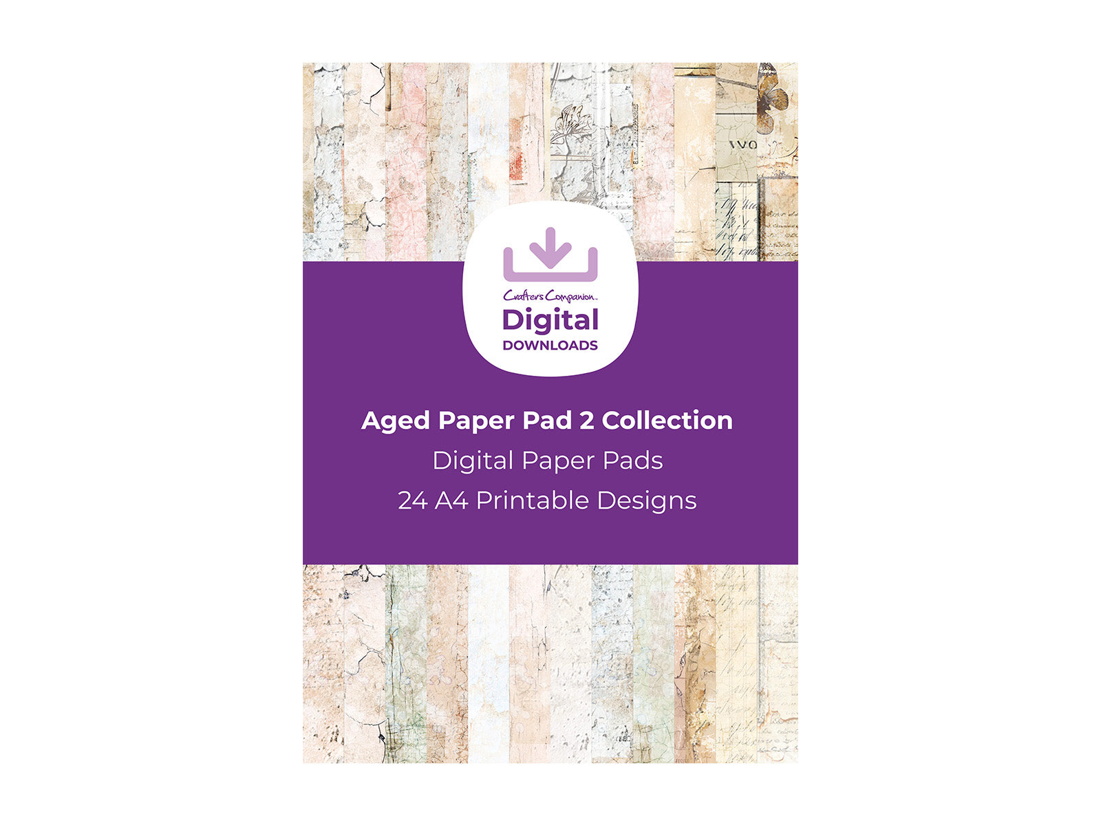 Aged Paper Pad 2 Collection - Digital Paper Pad