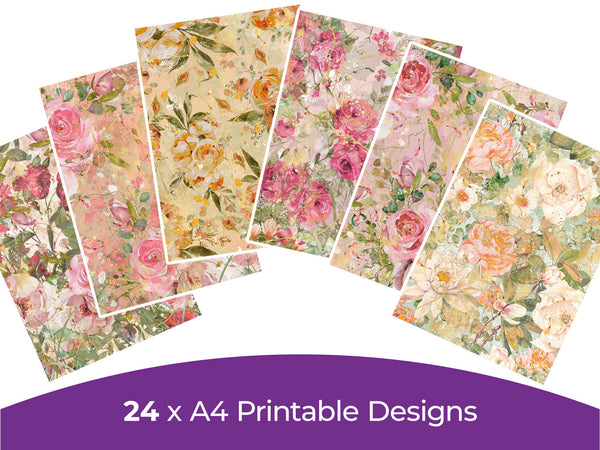 Enchanted Rose Collection - Digital Paper Pad
