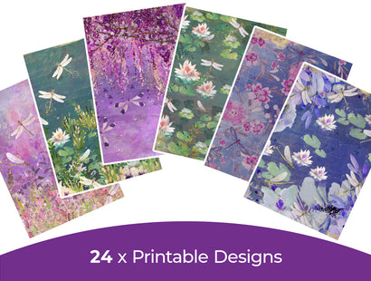 Sara Signature Dancing Dragonfly Collection - Digital Paper Pad