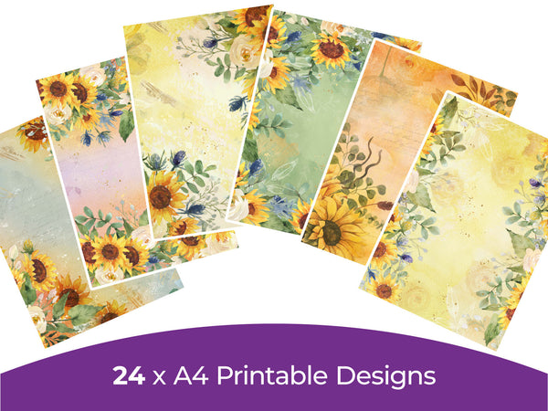 Sunflower Collection - Digital Paper Pad
