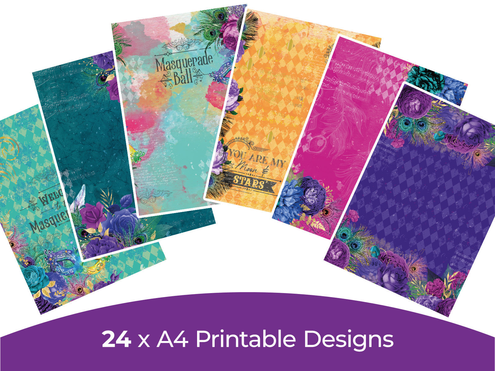Masquerade Collection - Digital Paper Pad