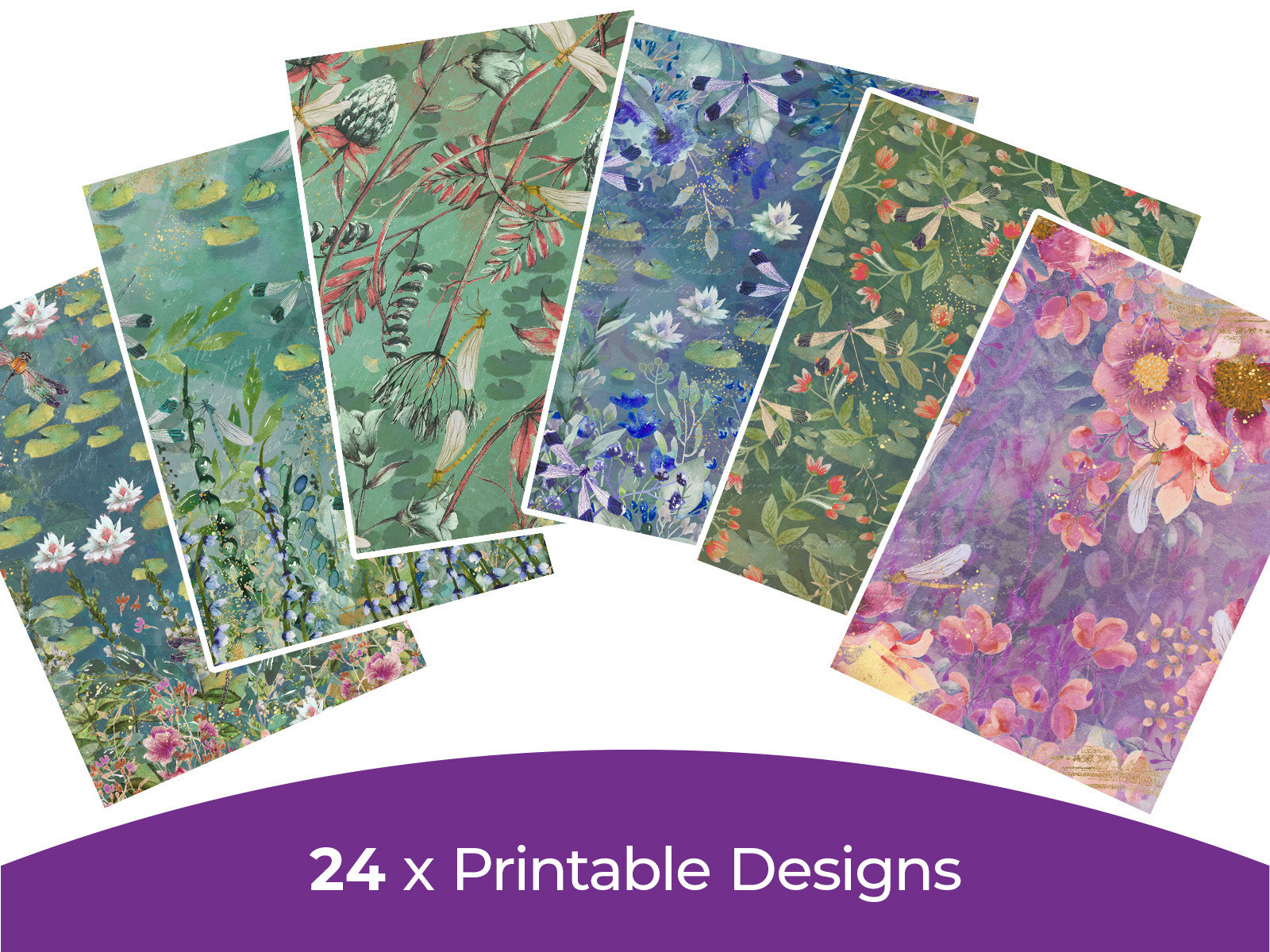 Sara Signature Dancing Dragonfly Collection - Digital Paper Pad