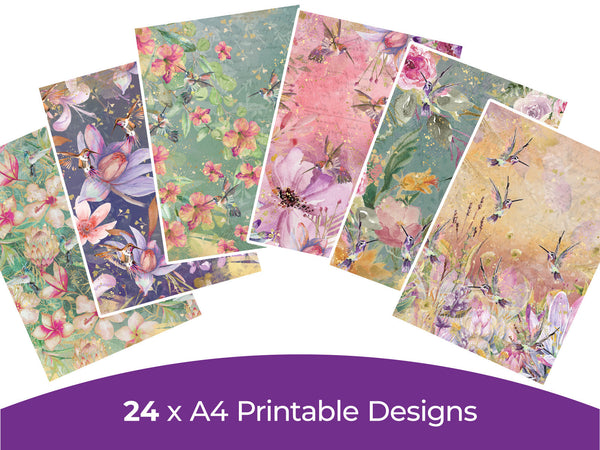 Hummingbird Collection - Digital Paper Pad