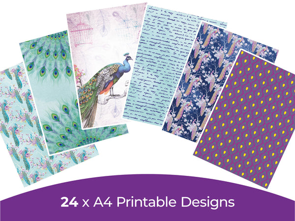 Peacock Collection - Digital Paper Pad