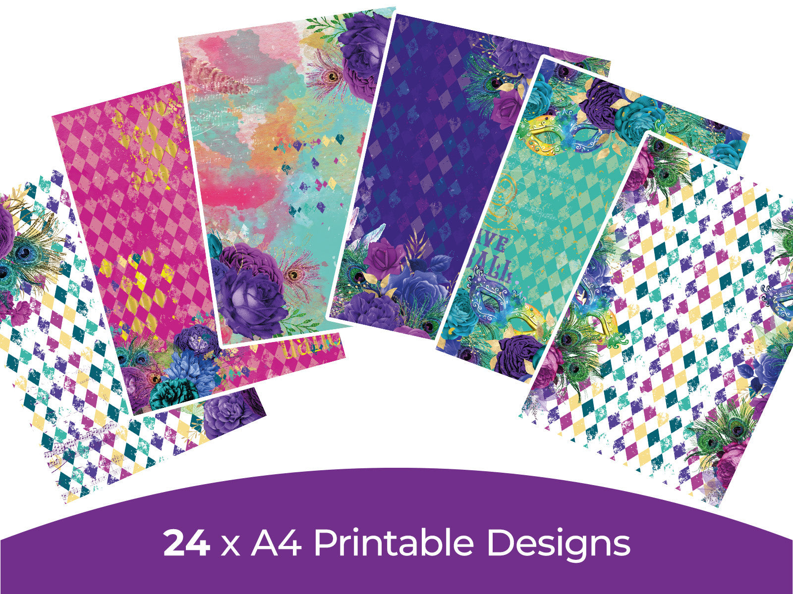 Masquerade Collection - Digital Paper Pad