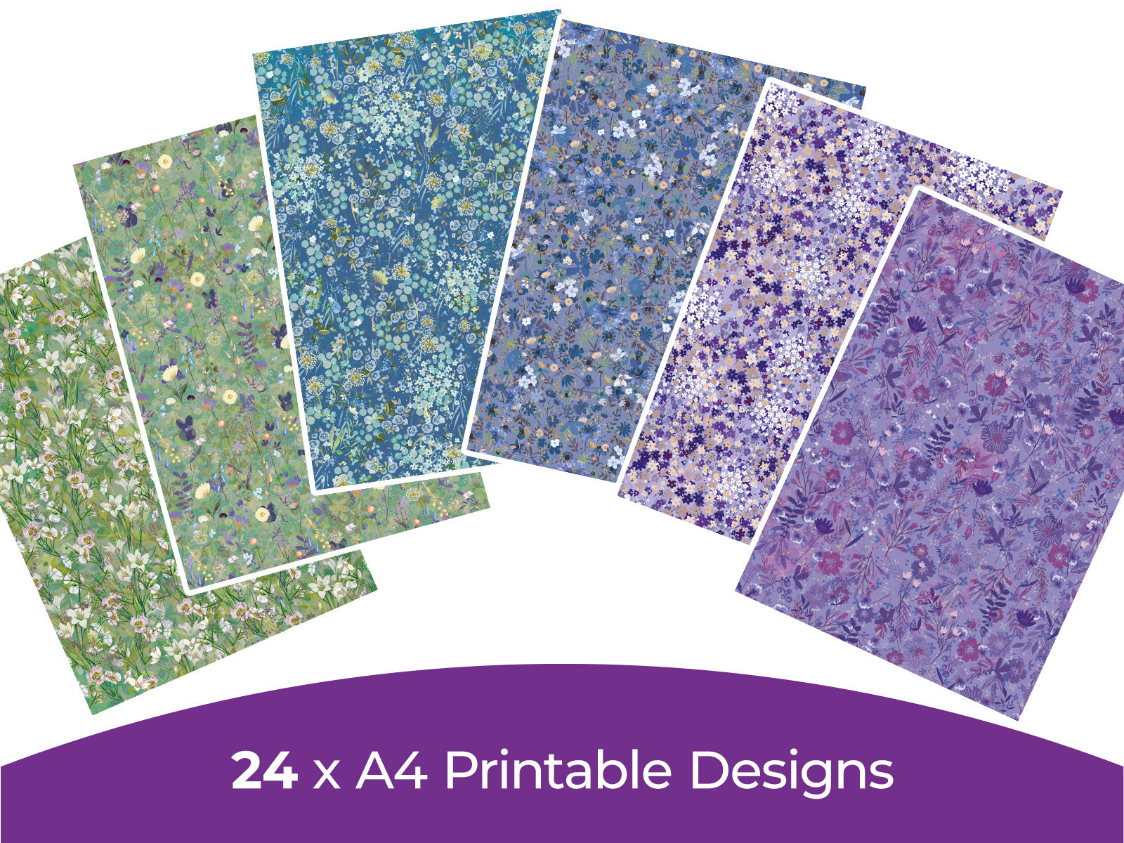 Ditsy Floral Collection - Digital Paper Pad