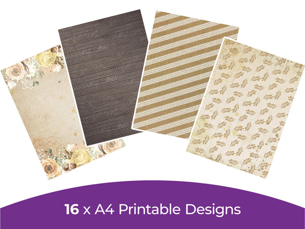 Rustic Wedding Collection - Digital Paper Pad