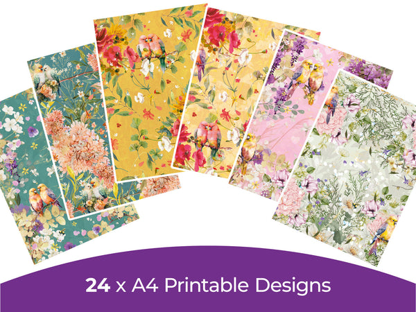 Lovebird Collection - Digital Paper Pad