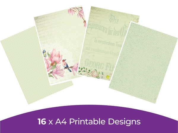 Vintage Tea Party Collection - Digital Paper Pad