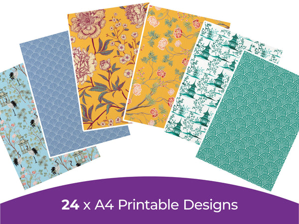 Chinoiserie Collection - Digital Paper Pad