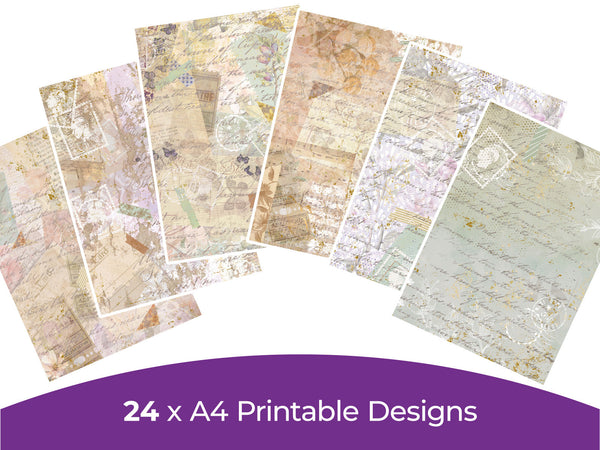 Butterflies & Blooms Collection - Digital Paper Pad