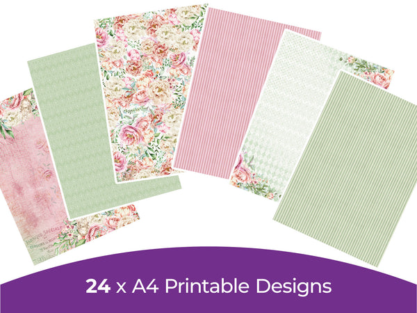 Peony Collection - Digital Paper Pad