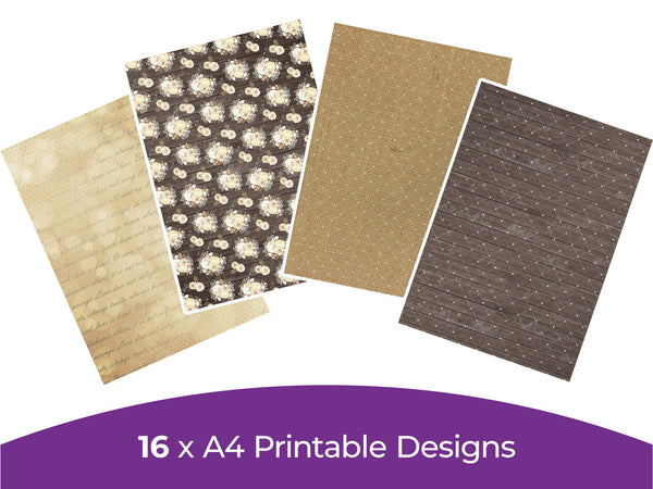 Rustic Wedding Collection - Digital Paper Pad