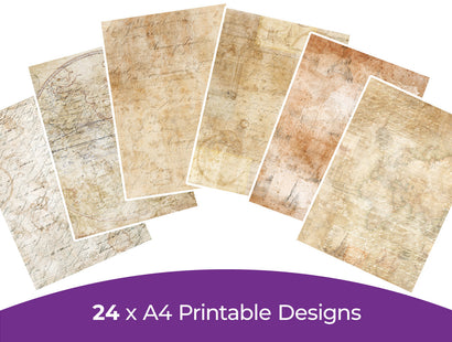 Aged Paper Pad 1 Collection - Digital Paper Pad