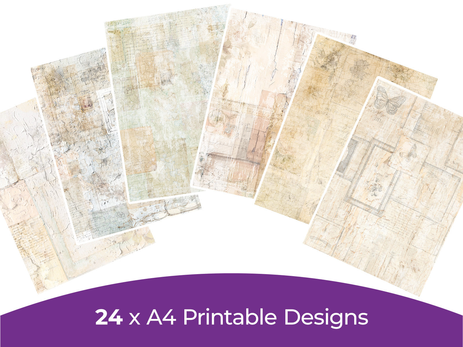 Aged Paper Pad 2 Collection - Digital Paper Pad