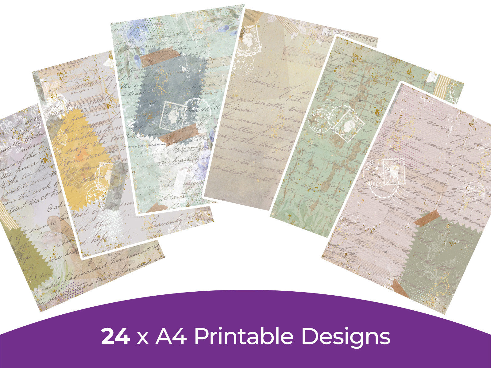 Butterflies & Blooms Collection - Digital Paper Pad