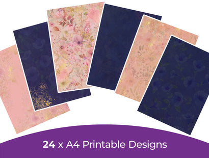 Floral Elegance Collection - Digital Paper Pad