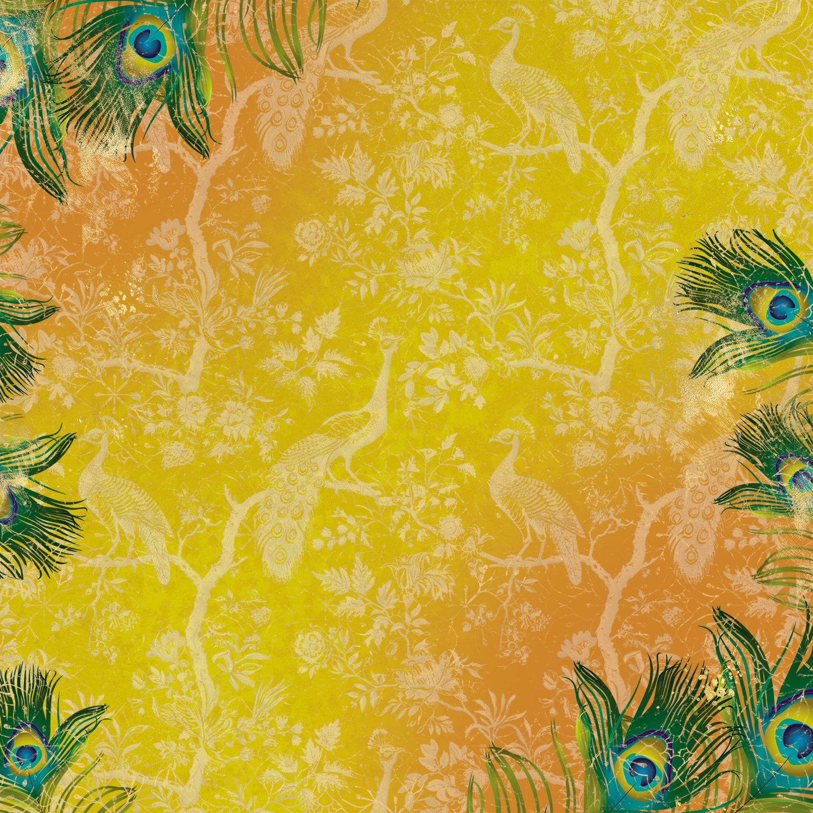 Graceful Plumes Paper Pad 12x12