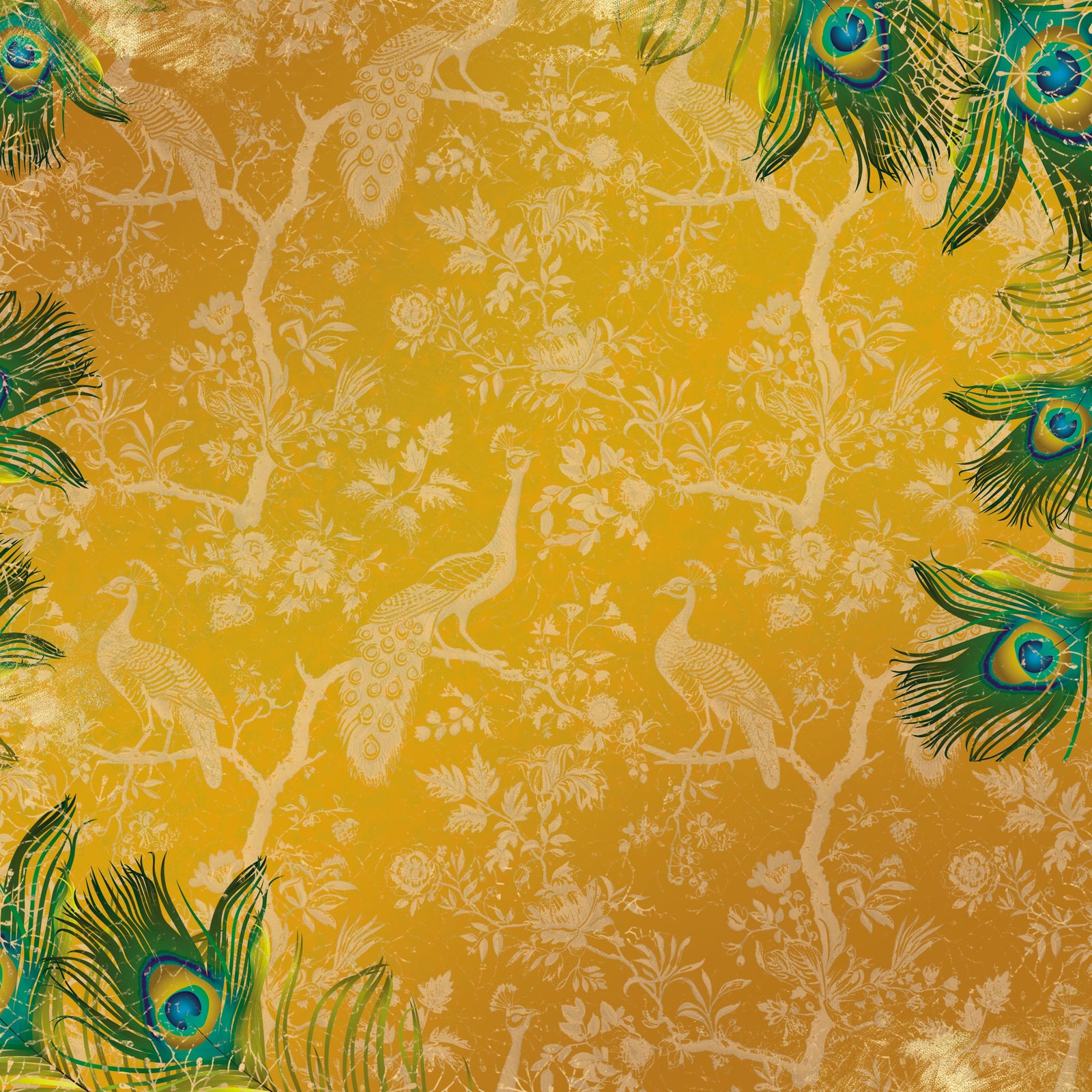 Graceful Plumes Paper Pad 12x12