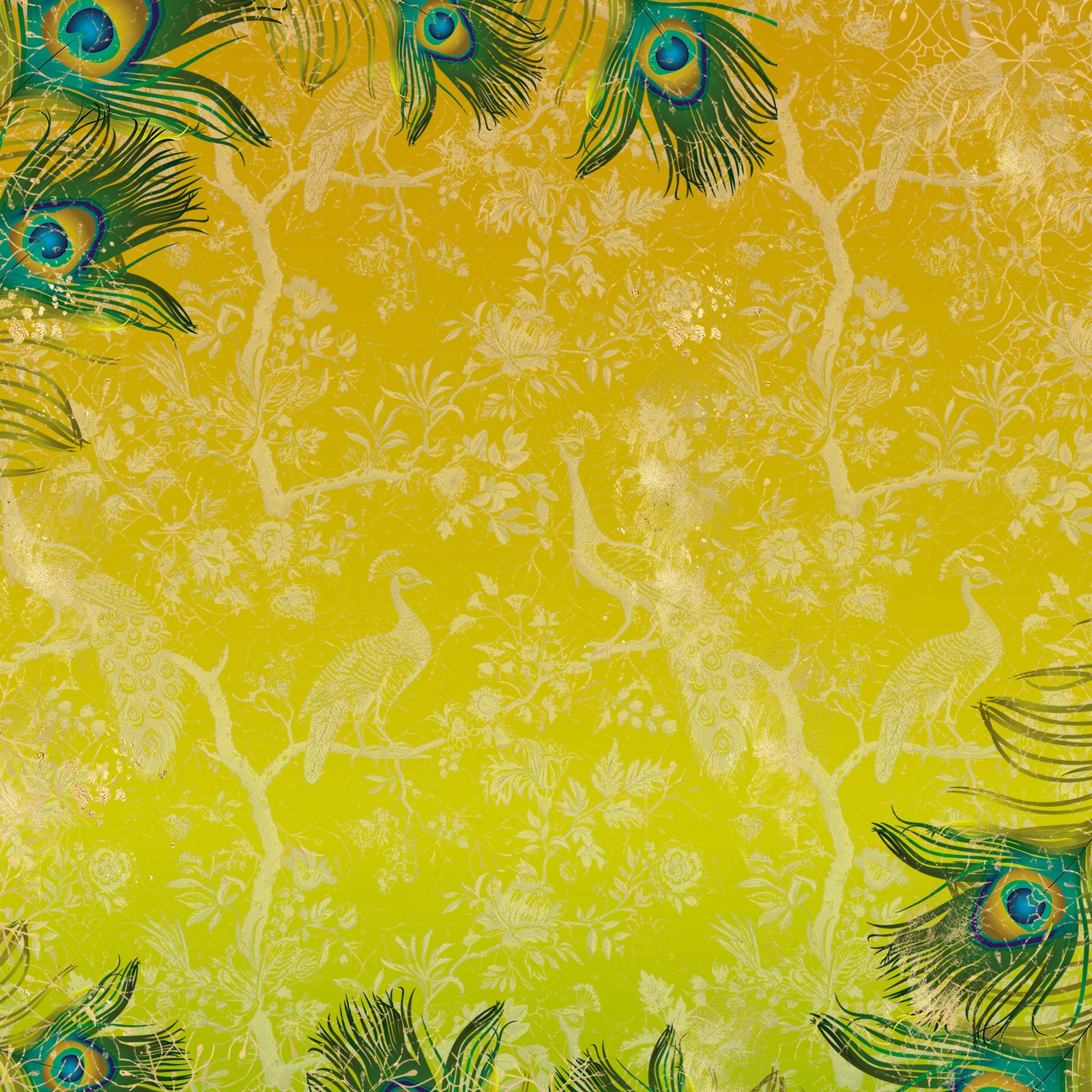 Graceful Plumes Paper Pad 12x12