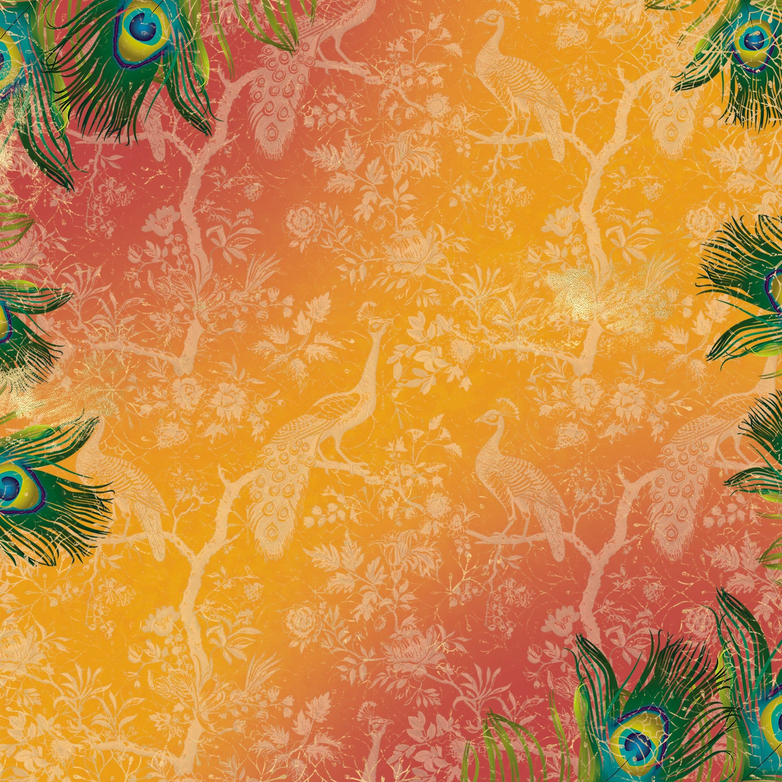 Graceful Plumes Paper Pad 12x12