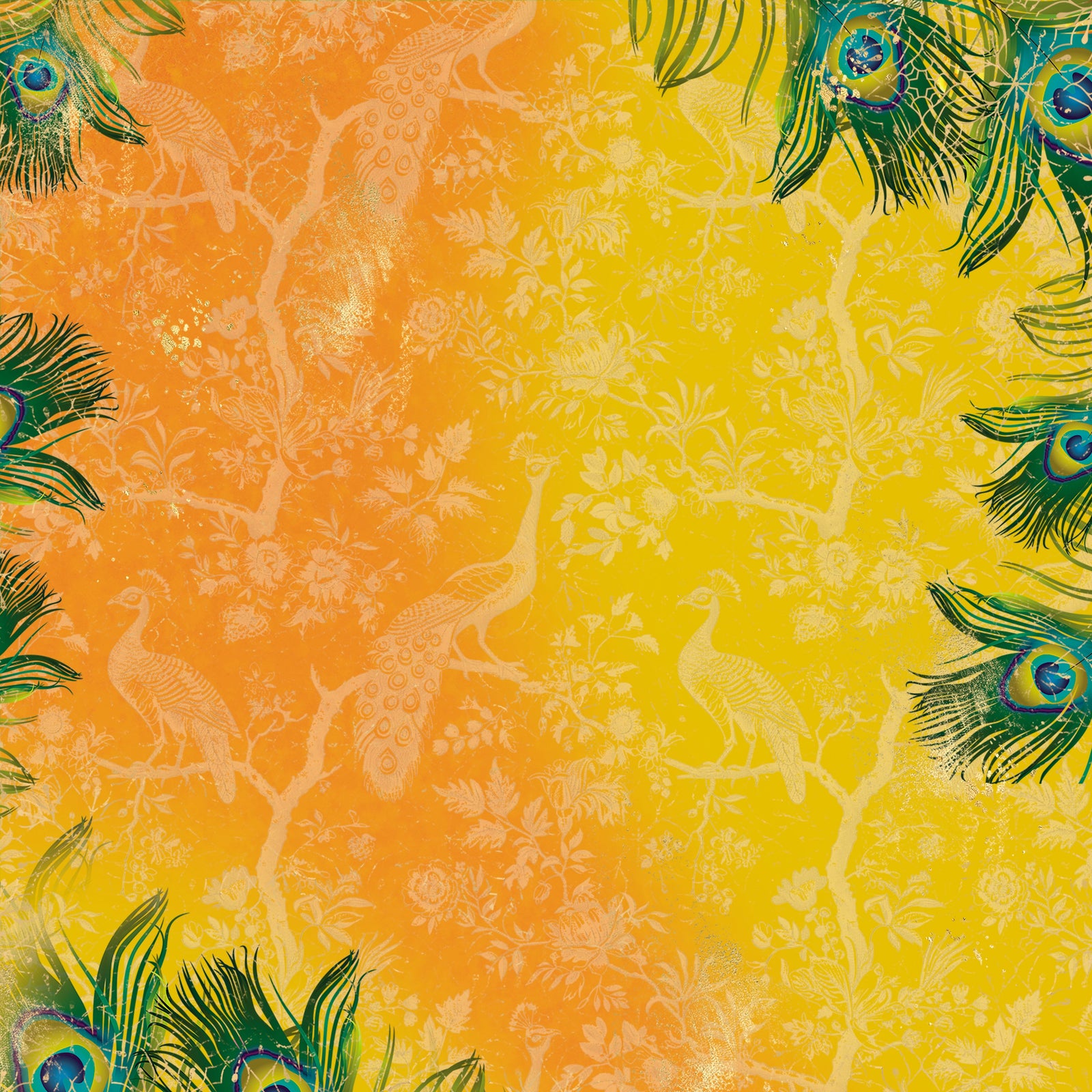Graceful Plumes Paper Pad 12x12