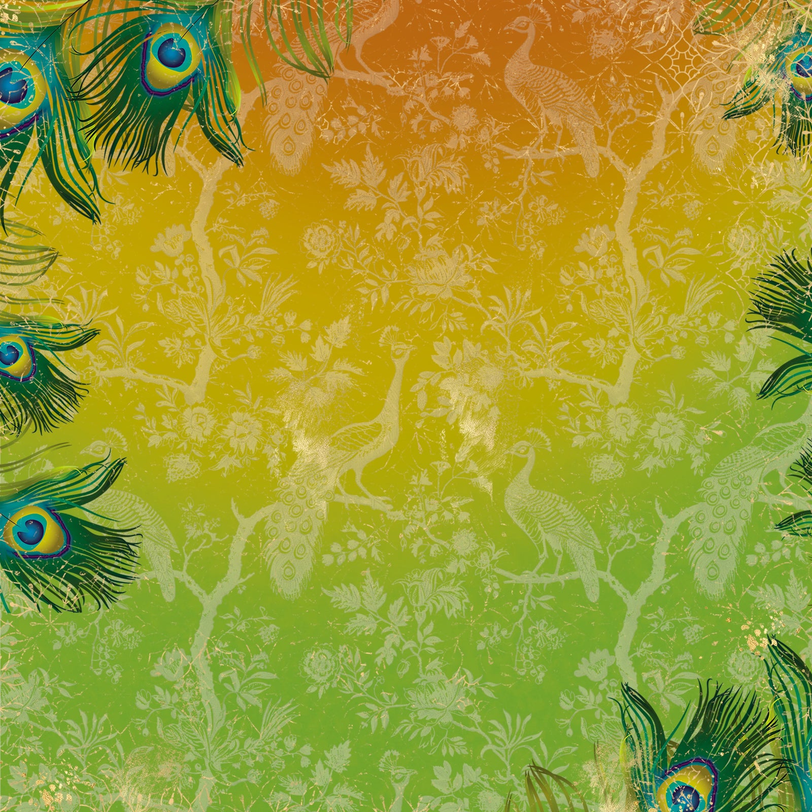 Graceful Plumes Paper Pad 12x12