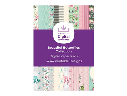 Beautiful Butterflies Collection - Digital Paper Pad