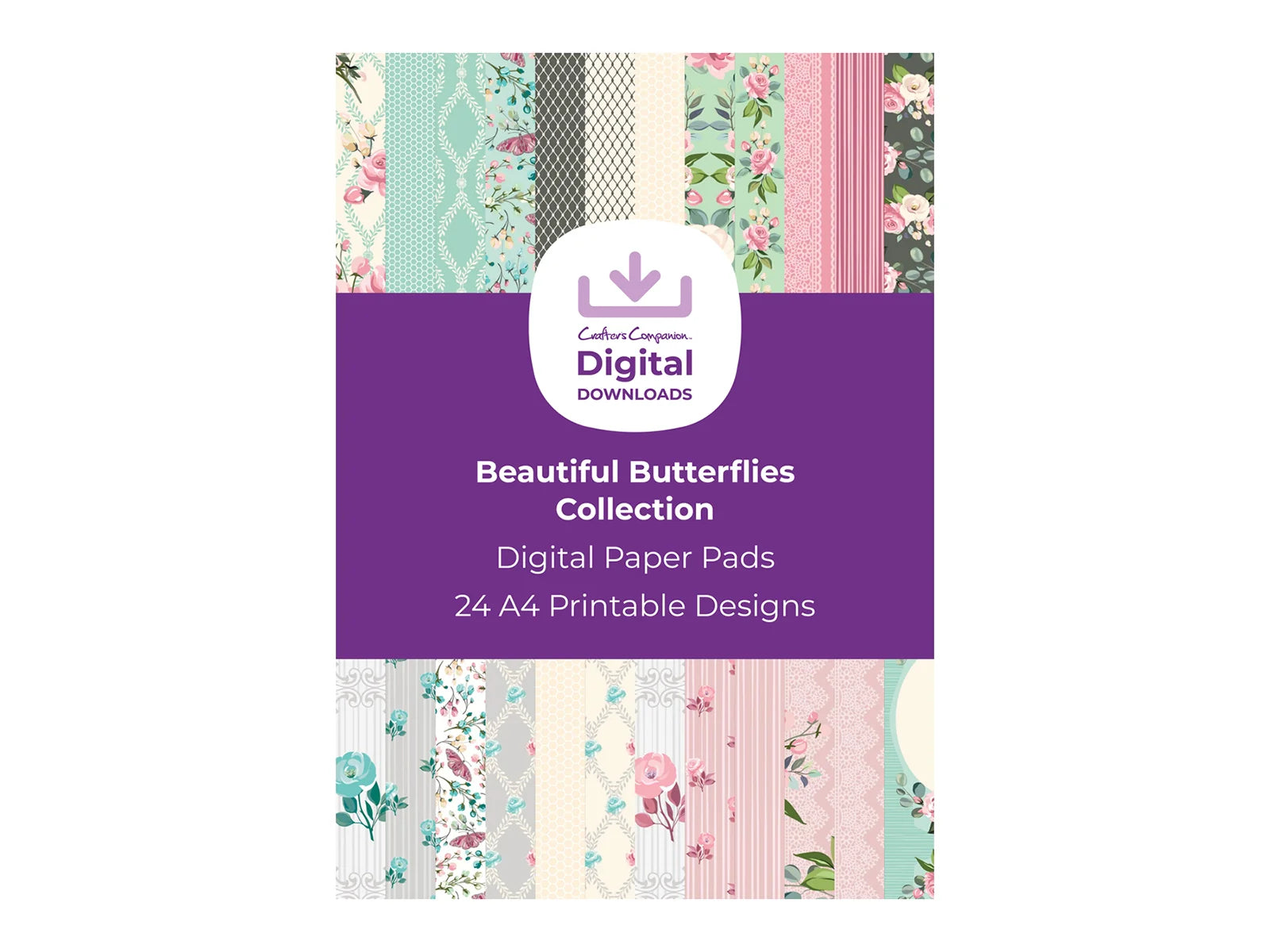 Beautiful Butterflies Collection - Digital Paper Pad