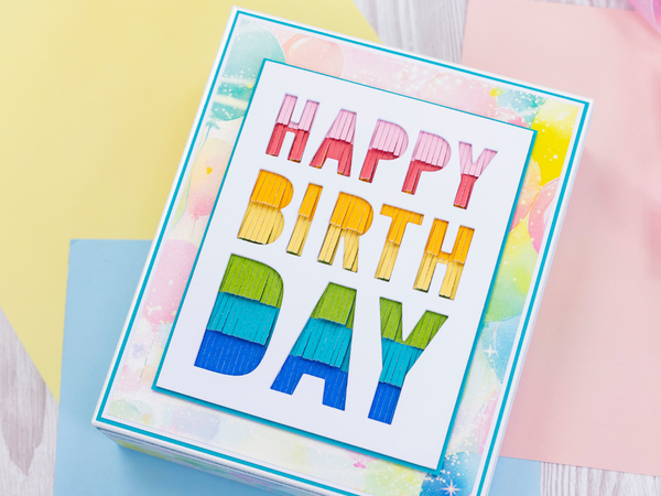 Crafter's Companion Birthday Celebrations Metal Dies - Birthday Letters