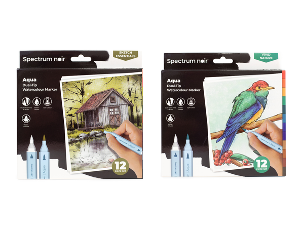 Spectrum Noir Aqua Markers Sketch & Vivid Duo