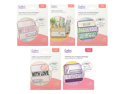 Crafter's Companion Stamp & Die 5pc Collection