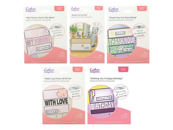 Crafter's Companion Stamp & Die 5pc Collection