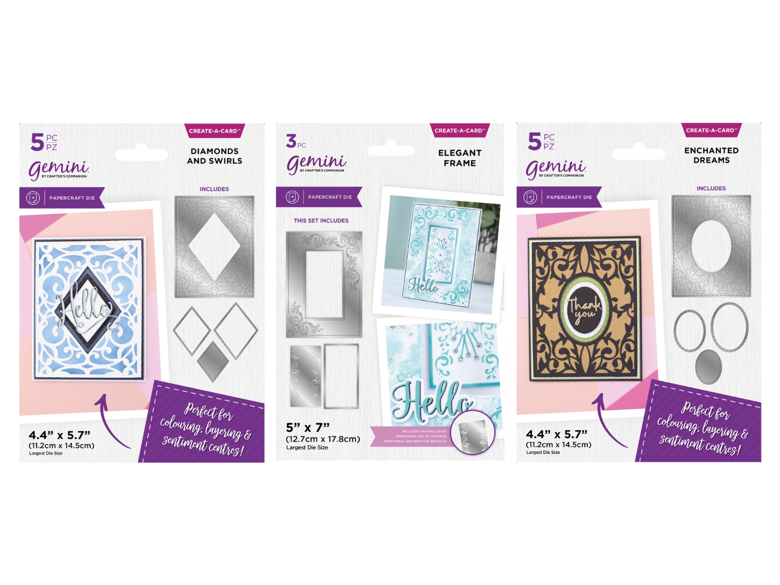 Gemini Simple Create-a-Card 3pc Selection