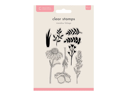 Crafter's Companion Clear Acrylic Stamp -Meadow Foliage