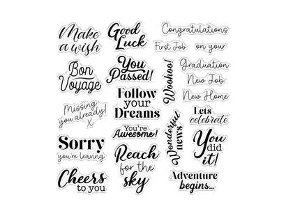 Crafter's Companion Celebrate Good Times Collection Clear Acrylic Stamp - You Did It!