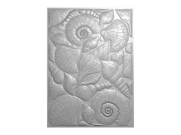 Crafter’s Companion Coastal Collection 3D Embossing Folder 5″ x 7″ - Seashells