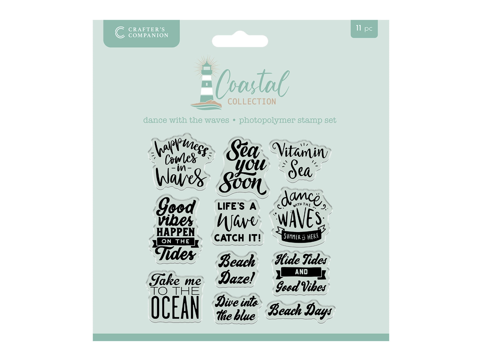 Crafter’s Companion Coastal Collection Photopolymer Stamp - Dance with the Waves